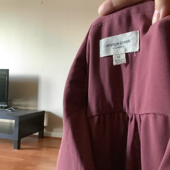 Pink Collared Tie Waist Maxi Dress - Picture 4 of 4